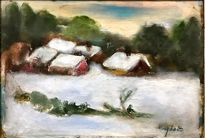 Nüzhet Aytekin imzalı tablo — 25×35 cm, 3.000 TL müzayede satışı