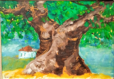 Nurtaç Özler imzalı tablo — 25×35 cm, 2.000 TL müzayede satışı