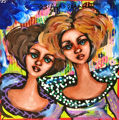 Rabia Çalışkan imzalı tablo — Akrilik Boya, 20×20 cm, 1.100 TL müzayede satışı