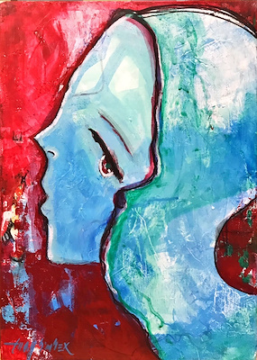 Tülay Şimşek imzalı tablo — Akrilik Boya, 40×30 cm, 3.000 TL müzayede satışı
