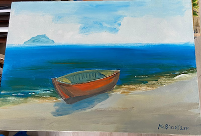Celal Binzet imzalı tablo — 35×50 cm, 3.000 TL müzayede satışı