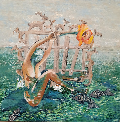 Hilal Arslan imzalı tablo — Akrilik Boya, 40×40 cm, 1.000 TL müzayede satışı