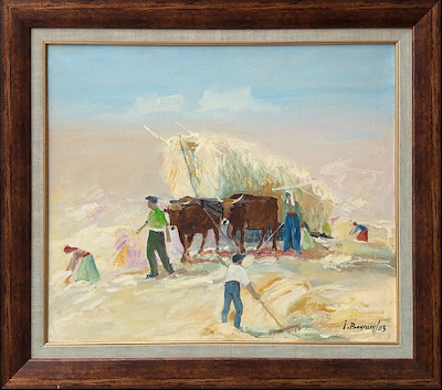 İbrahim Bayram imzalı tablo — 50×60 cm, 8.750 TL müzayede satışı