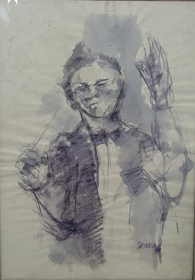 Nilhan Saygon imzalı tablo — Sulu Boya, 29×20 cm, 2.000 TL müzayede satışı