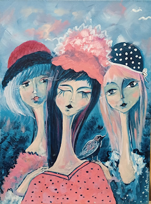 Aslı Akbaydar imzalı tablo — Akrilik Boya, 40×30 cm, 1.000 TL müzayede satışı