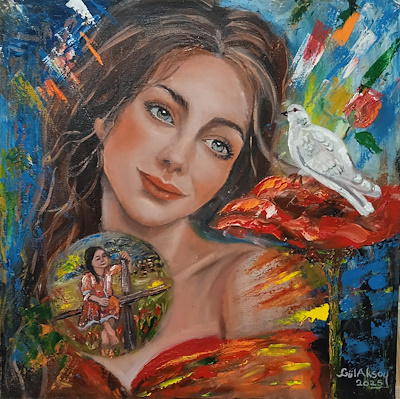 Gül Aksoy imzalı tablo — Akrilik Boya, 40×40 cm, 1.000 TL müzayede satışı