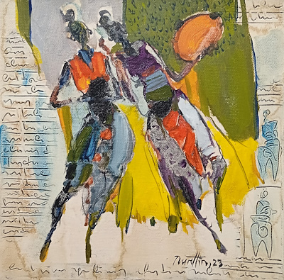 Nurettin Akkaya imzalı tablo — 25×25 cm, 5.500 TL müzayede satışı