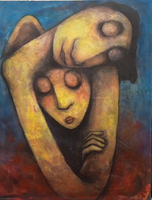 Aslan Ünsal imzalı tablo — 100×80 cm, 20.000 TL müzayede satışı