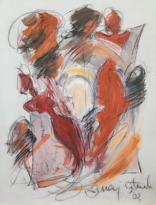 Şenay Öztürk imzalı tablo — 65×50 cm, 5.000 TL müzayede satışı
