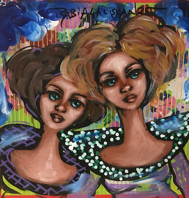 Rabia Çalışkan imzalı tablo — Akrilik Boya, 20×20 cm, 1.000 TL müzayede satışı