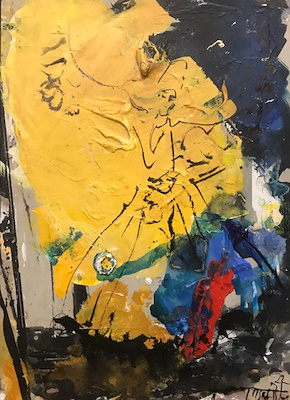 Yusuf Bilge imzalı tablo — 41×30 cm, 2.000 TL müzayede satışı