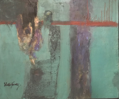 Lütfü Günay imzalı tablo — Karışık Teknik, 60×70 cm, 75.000 TL müzayede satışı