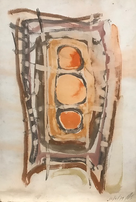 Hüseyin Baban imzalı tablo — 35×25 cm, 3.000 TL müzayede satışı