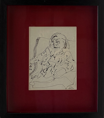 Zehra Mirbager imzalı tablo — 18×13.5 cm, 4.000 TL müzayede satışı