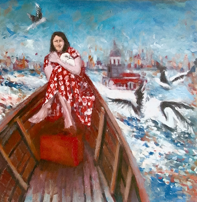 Zehra Mirbager imzalı tablo — Akrilik Boya, 40×40 cm, 16.000 TL müzayede satışı
