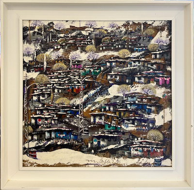 Mustafa Özkan imzalı tablo — Akrilik Boya, 50×50 cm, 29.000 TL müzayede satışı