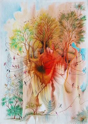 Cengiz Demircioğlu imzalı tablo — 50×35 cm, 9.000 TL müzayede satışı