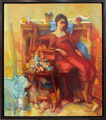 Mahir Güven imzalı tablo — 70×60 cm, 85.000 TL müzayede satışı