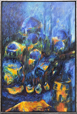 Fehim Güler imzalı tablo — Yağlı Boya, 150×100 cm, 9.000 TL müzayede satışı