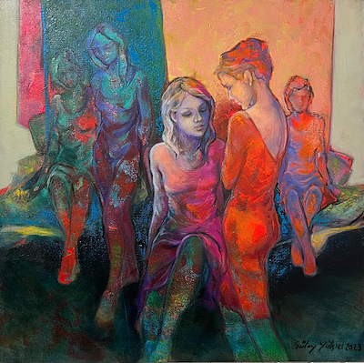 Gülay Yüksel imzalı tablo — Akrilik Boya, 65×65 cm, 35.000 TL müzayede satışı