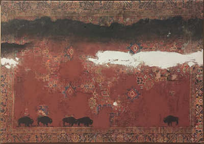 Ali Rıza Kanaç imzalı tablo — Karışık Teknik, 106×150 cm, 80.000 TL müzayede satışı