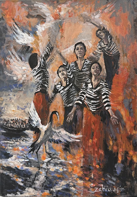 Zehra Mirbager imzalı tablo — Yağlı Boya, 50×35 cm, 18.000 TL müzayede satışı