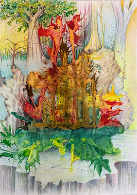Cengiz Demircioğlu imzalı tablo — Karışık Teknik, 50×35 cm, 16.000 TL müzayede satışı