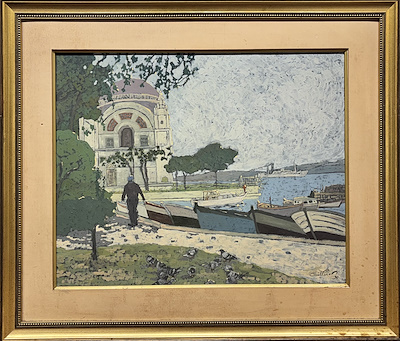 Gül Pınar Cimok imzalı tablo — Yağlı Boya, 43×54 cm, 12.000 TL müzayede satışı