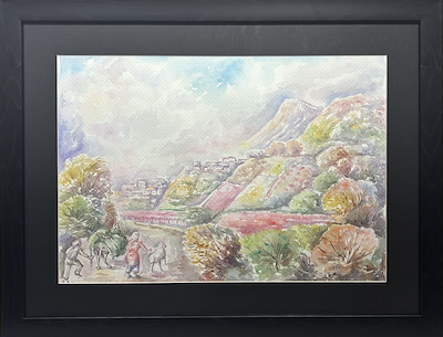 Mustafa Çerçi imzalı tablo — Sulu Boya, 35×50 cm, 1.700 TL müzayede satışı