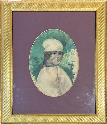Rafet Başokçu imzalı tablo — Sulu Boya, 17×26 cm, 9.500 TL müzayede satışı