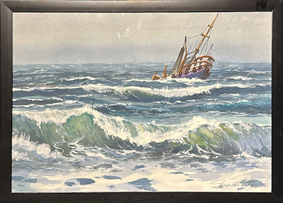 Hasan Kırdı imzalı tablo — Sulu Boya, 67×46 cm, 5.000 TL müzayede satışı