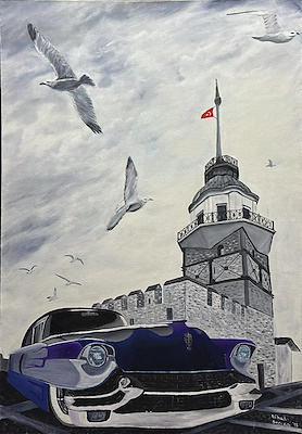 Nihat Şencan imzalı tablo — Yağlı Boya, 70×100 cm, 6.500 TL müzayede satışı
