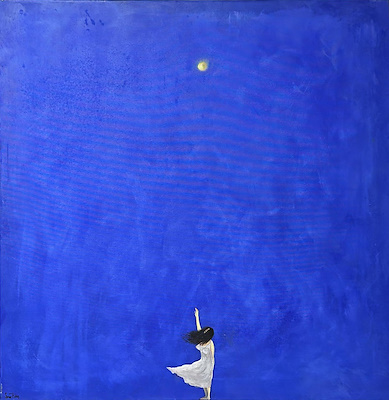 Soner Pişkin imzalı tablo — Yağlı Boya, 100×100 cm, 5.500 TL müzayede satışı