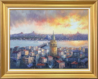 Mehmet Razi Haksever imzalı tablo — Yağlı Boya, 80×60 cm, 12.000 TL müzayede satışı