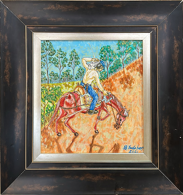 Hasan Nazım Balaban imzalı tablo — Yağlı Boya, 24×22 cm, 10.000 TL müzayede satışı