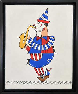Burcu Assar imzalı tablo — Akrilik Boya, 40×50 cm, 5.000 TL müzayede satışı