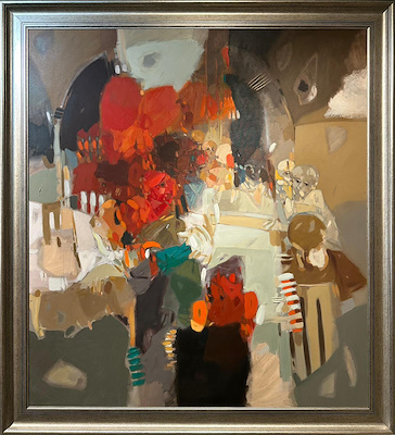 Hakan Esmer imzalı tablo — Yağlı Boya, 100×110 cm, 198.000 TL müzayede satışı