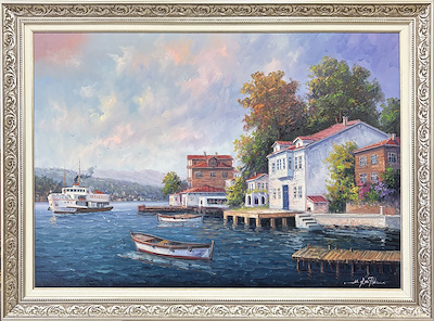 Mehmet Razi Haksever imzalı tablo — Yağlı Boya, 80×60 cm, 12.000 TL müzayede satışı