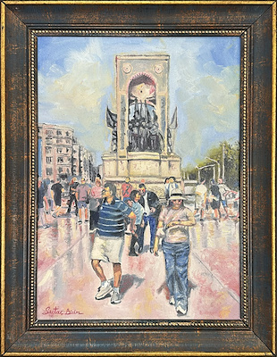 Sertaç Birim imzalı tablo — Yağlı Boya, 35×25 cm, 3.500 TL müzayede satışı