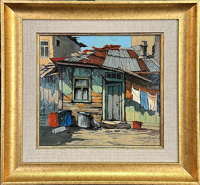 Metin Mankaloğlu imzalı tablo — Yağlı Boya, 20×20 cm, 3.000 TL müzayede satışı
