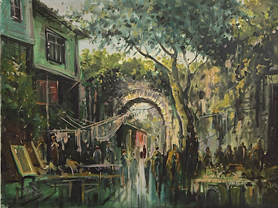 İrfan imzalı tablo — Yağlı Boya, 60×80 cm, 3.000 TL müzayede satışı