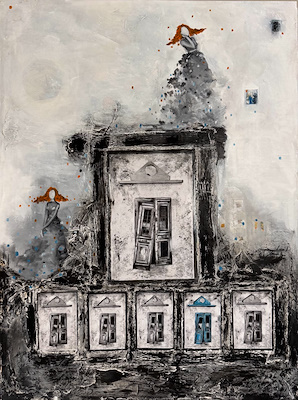 Emel Genç imzalı tablo — Karışık Teknik, 80×60 cm, 6.500 TL müzayede satışı