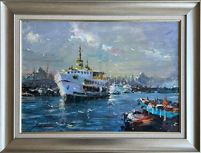 Orhan Gürel imzalı tablo — Yağlı Boya, 50×70 cm, 7.000 TL müzayede satışı