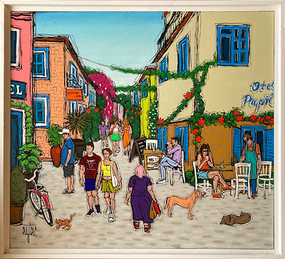 Bülent Aytaç imzalı tablo — Akrilik Boya, 50×50 cm, 15.000 TL müzayede satışı