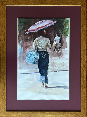 Yusuf Kemal Çankaya imzalı tablo — Sulu Boya, 47×30 cm, 3.000 TL müzayede satışı