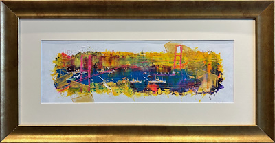 Özcan Allahverdi imzalı tablo — Yağlı Boya, 18×50 cm, 5.000 TL müzayede satışı