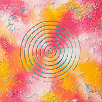 Melisa Özgür imzalı tablo — Akrilik Boya, 25×25 cm, 2.000 TL müzayede satışı