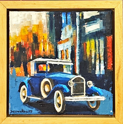 Mustafa Devran Tosun imzalı tablo — Yağlı Boya, 20×20 cm, 2.000 TL müzayede satışı