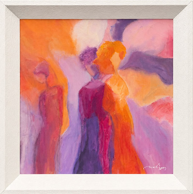 Mine Özgen imzalı tablo — Akrilik Boya, 40×40 cm, 2.500 TL müzayede satışı