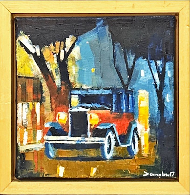 Mustafa Devran Tosun imzalı tablo — Yağlı Boya, 20×20 cm, 2.000 TL müzayede satışı